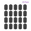 sourcing map Pack of 20 9 mm Protector Rubber End