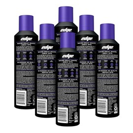 Edge Shave - Gel de afeitar, Extra Moisturising, Pacquete 6