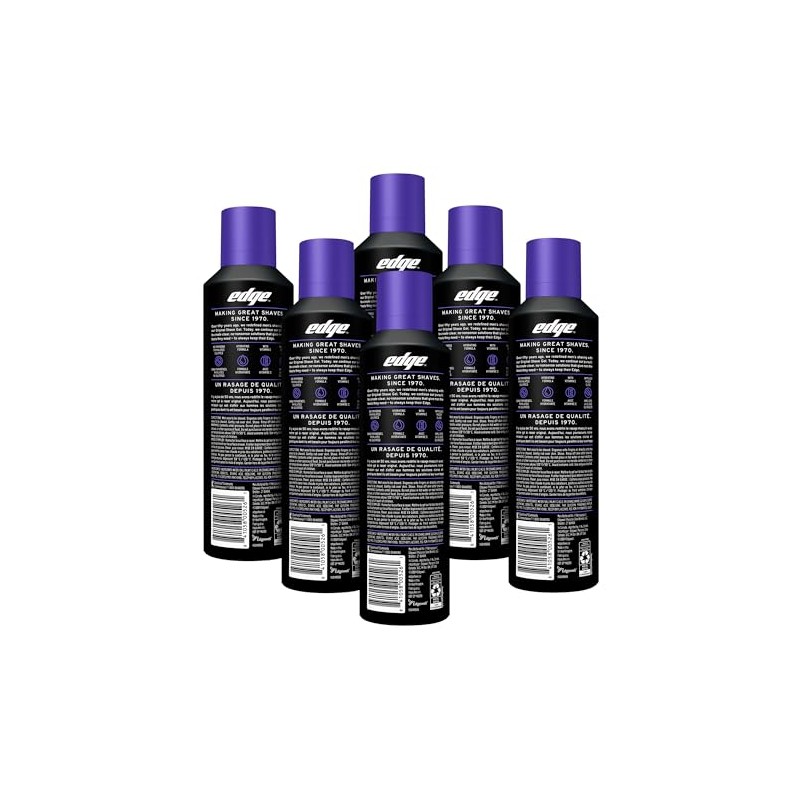 Edge Shave - Gel de afeitar, Extra Moisturising, Pacquete 6