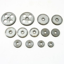 Mini Lathe Change Gear Set, Metal - for 7x10-7x16 Metal Lathes - Bore 12 mm, Keyway 3 mm, Width 8 mm, LittleMachineShop.com (3938)