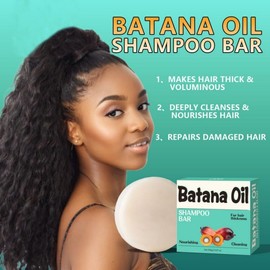 Hotiary Batana Oil Shampoo Bar for Hair Growth，Dr. Sebi Organic Batana Oil Bar, Silicone Free, Natural Batana Bars Prevent Hair Loss,Thickening