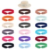 OLYCRAFT 18Pcs Stretchable Hat Bands Fashion Bow Tie Hat Bands