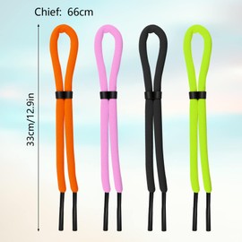 4 Pcs 26 inch Floating Sunglasses Strap, Adjustable Sunglasses Retainer Anti-Lost Eyeglass Straps for Water Sports Boating Kayaking Surfing Men Women.sunglasses strap