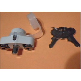 ABA Hurricane Shutter Lock, Hi Velocity Lock Kit, Accordion Shutter Hardware, White, The Same Key Number
