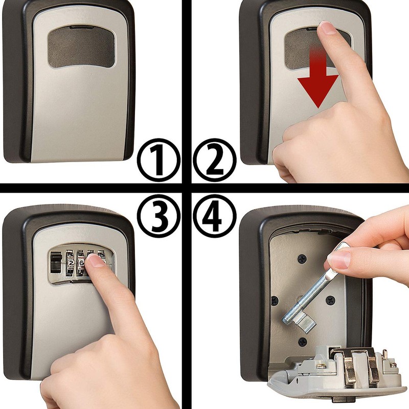 Xcase Small Key Safe: Mini Key Safe Wall Mounted 1mm