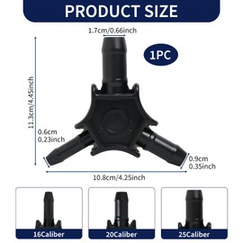 Calibrator/deburring for multilayer pipes, diameter 16-20-25 mm, PEX-AL-PEX reamer, multi calibrator for plastic, aluminium composite tube plastic, includes protective cover and cleaning tool