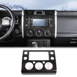 Aunginsy Center Console Navigation Panel Trim Cover Fit Toyot@ FJ Cruiser 2007-2021 Dashboard Center Console Multimedia Navigation GPS Panel Trim Cover Frame Decor Molding Sticker Inter Accessories