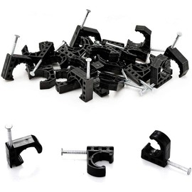 (200 Pack) TMKOOL 3/4 inch Half J Clamp J-Hook with Nail for 3/4 inch PEX Pipe Tubing Support (200pcs 3/4")