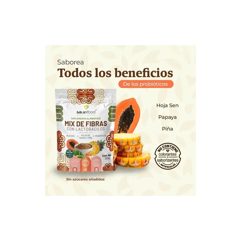 Fibra Lactobacilos | Detox Natural I Mix De Fibras