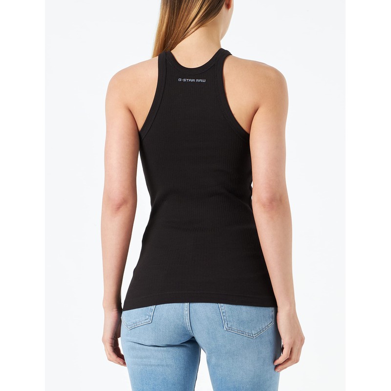 G-STAR RAW Women's Italian Army Ultra Slim Tank Top, Black