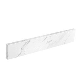 EQLOO 21 Inch Sidesplash in Venice White, Engineered Stone Side Splash For Bathroom Vanity Top, Universal Size Bathroom Sink Sidesplash