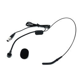 J&P Black Headset Microphone Mic Headworn Microphone fits Shure Wireless