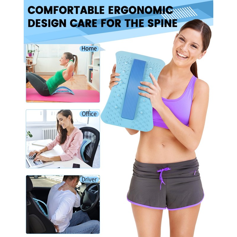 Yetulike Back Stretcher Lumbar Backs Cracker with Magnet Backs Massager