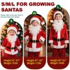 AMHSCOCA Kids Santa Costume 9PCS Christmas Santa Claus Costume for