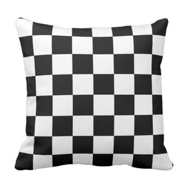 Emvency Throw Pillow Cover Race Classic Checkered I Bleed Racing Check Black Decorative Pillow Case Home Decor Square 20 x 20 Inch Pillowcase