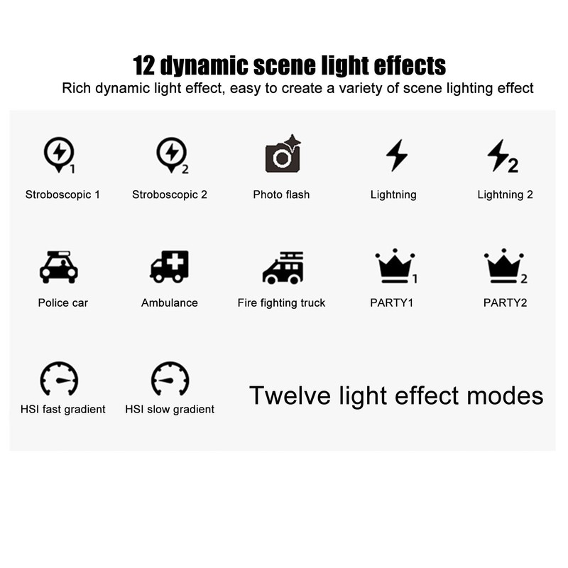 NiceFoto RGB Handheld LED Light Photography Fill Light Stick Rechargeable