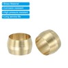 PATIKIL 8mm ID Brass Compression Sleeve Ferrules, 80 Pcs Brass