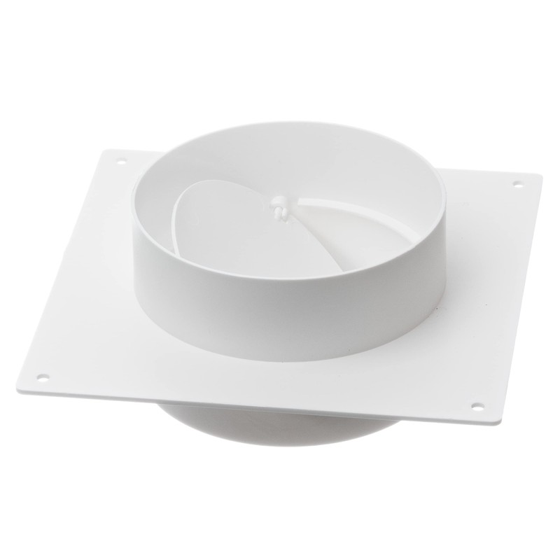 Ø 100mm / 4 inch Ventilation Wall Flange with Backdraught