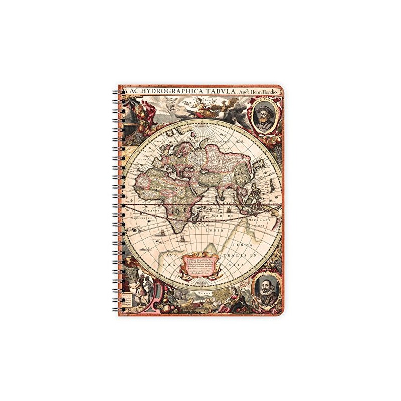 etmamu 398 World Notepad A5 60 Sheets Squared