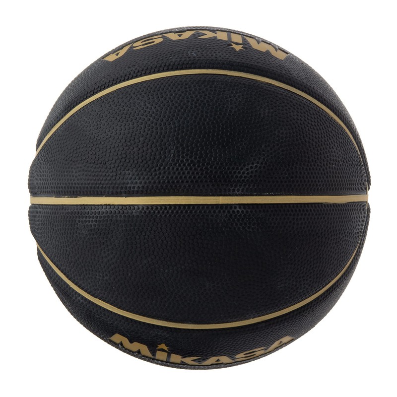 Mikasa B3JMR-BKGL Junior/Kids Basketball, Size 3, Rubber, Black/Gold
