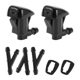 HOPESPANNER Kein. 85381AE020 Windschutzscheibenwaschdüse für Toyota Sienna 2004-2010 Schwarz Frontscheibenwaschdüsen Wischerdüse Spritzdüse Kunststoff 1 Satz
