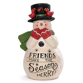 Blossom Bucket 218-13197 Friends Make The Season Merry Snowman Figurine