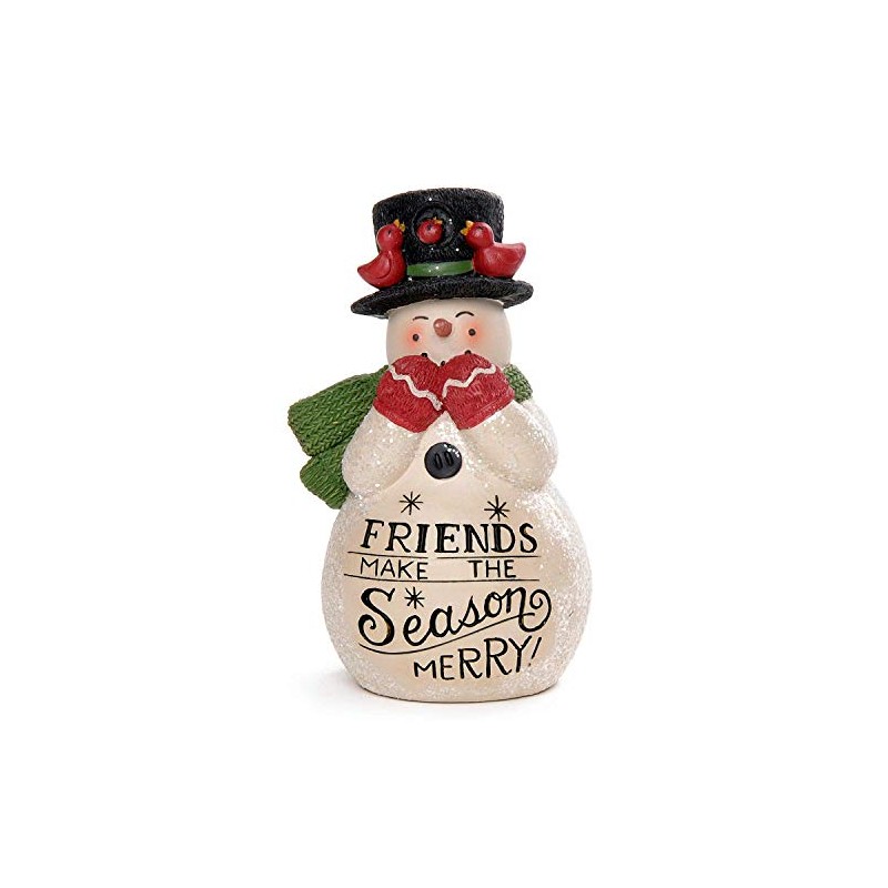Blossom Bucket 218-13197 Friends Make The Season Merry Snowman Figurine