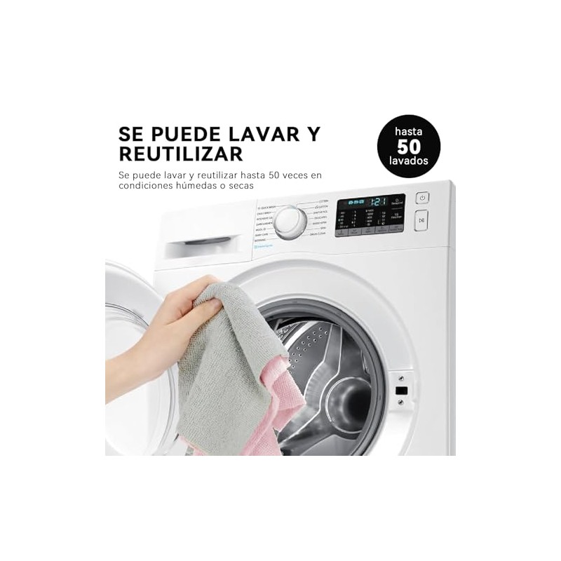 Rollo de Toallas de Microfibra, Paquete de 50, Rollo Microfibra,