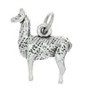 Sterling Silver Oxidized 3D Llama Charm