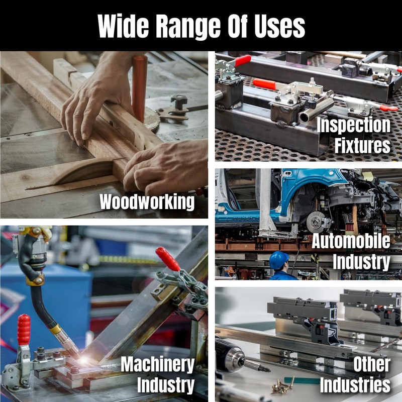 POWERTEC 2PK Toggle Clamp, 1980 lbs Holding Capacity, 40344 Adjustable