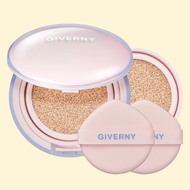 Anjumain Giverny Dewy Glassy Cushion Foundation Product + Refill Set 13g, 21NW Light Beige × 1 set / 지베르니 듀이 글래시 쿠션 파운데이션 본품 + 리필 세트 13g, 21NW 라이트 베이지 × 1세트