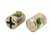 sourcingmap 20pcs M6x13mm Barrel Bolt Cross Dowel Slotted Furniture Nut