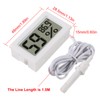 DWEII 2-Pack Mini Digital Hygrometer Thermometer Gauge with Probe LCD