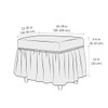SZJIAHTM Lattice Stretch Ottoman Cover Soft Stretch Slipcover with Skirt