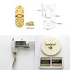 LIKERAINY 180 Degree Brass Flip Hinges Fitting Furniture Hinge for