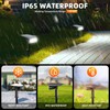 Solar Spot Lights Outdoor,IP65 Waterproof 40 LEDs Solar Landscape Spotlights,USB