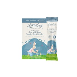 LittleOak Natural Goat Milk, Stage 3, 12 Months+, 6 x 0.79oz Sachets