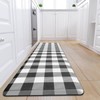 MAYHMYO Anti Fatigue Kitchen Rug Kitchen Floor Mat Cushioned Black