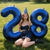 40 Inch Number 8 Balloon Jumbo Dark Blue Digit Foil