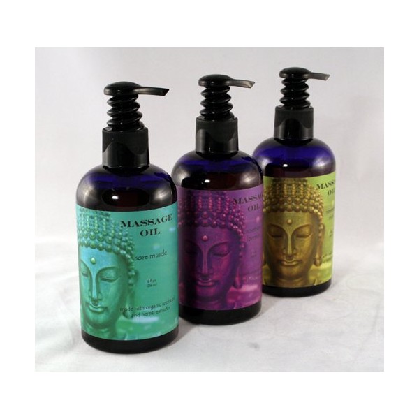Rosemary Lavender 8 oz Buddhalicious Massage Oil