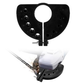 Drill Bit Sharpener for All Bits, 0.6in Thickening Ten Hole Models Multi-Use Power Angle Grinder Drill Sharpener Replacement Practical Grinding Attachment Tool for Various Electric Drills(Black)