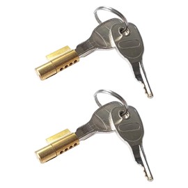 PMTFUMY 2PCS Trailer Hitch Coupling Locks with 4 Keys - Compatible with Erde, Daxara, and Maypole Trailers