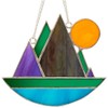 Studio Pro Pre-Cut Stained Glass Kit - Mountains - Make