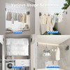 AIMALL Retractable Clothesline, 3.54in Invisible Wall Mounted Double Rope Dryer,