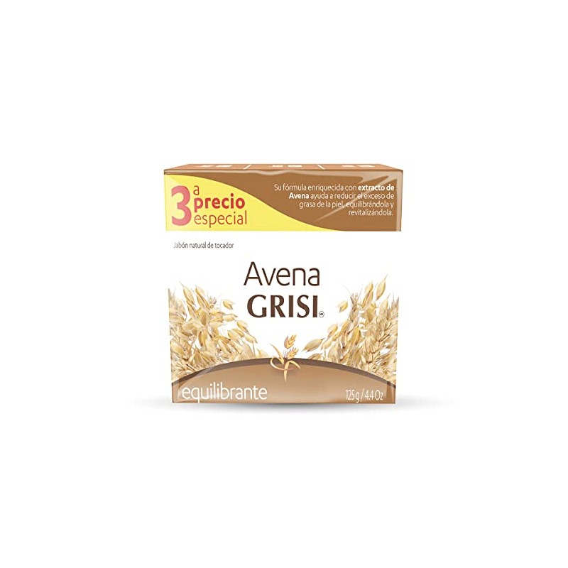 Grisi Tripack Avena Jb 125g, 375 gramos