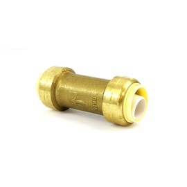 CMI Inc 3/4 Push Check Valve Brass, 3/4 inch X 3/4 inch, Push-to-Connect, For Copper, PEX, CPVC, Pipe Fittings
