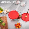 Viotiin Silicone Replacement Lids for Pyrex 7401-s 3-Cup Sculpted Glass