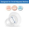 Maymom Flange Inserts 15mm Compatible with Medela and Spectra 24mm
