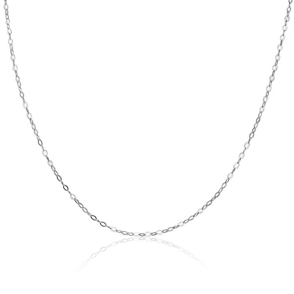 Collar de cadena de plata de ley de 0,90 mm