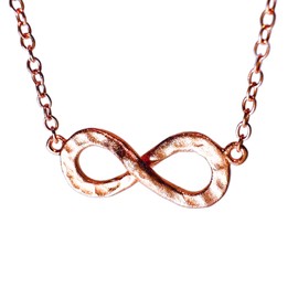 apop nyc Rose Goldtone Sterling Silver Infinity Pendant Necklace 16 inch [Jewelry]